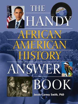 cover image of The Handy African American History Answer Book